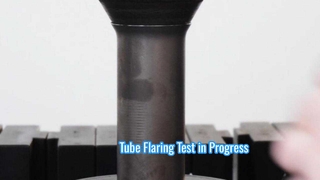 Δοκιμή Flaring Tube σε εξέλιξη